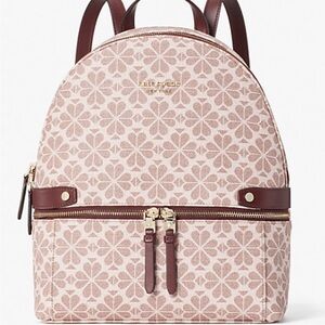 Kate Spade Mauve Floral Backpack day pack medium